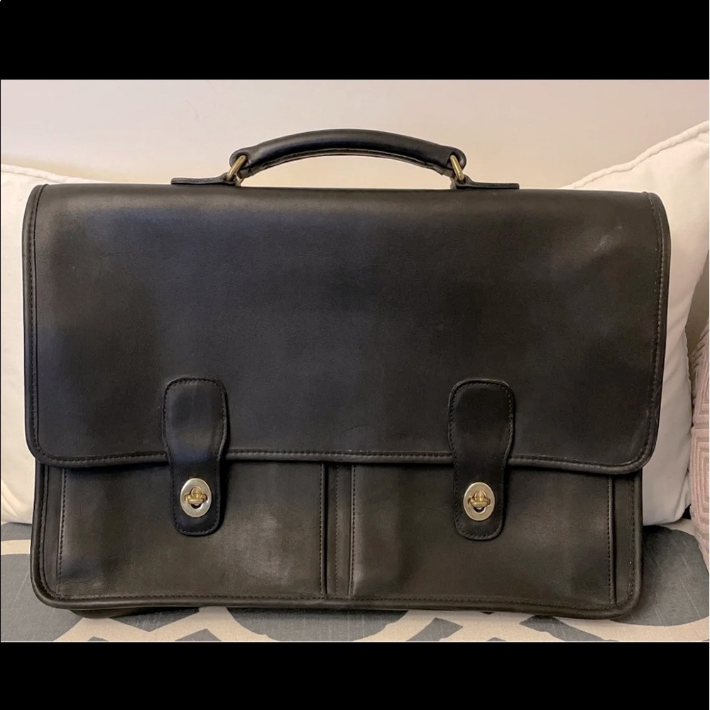 Coach Prescott Leather Briefcase Attache